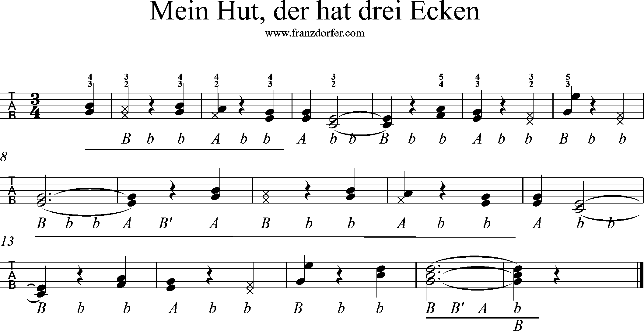 Mei huat der hat drei Ecken-Griffschrift